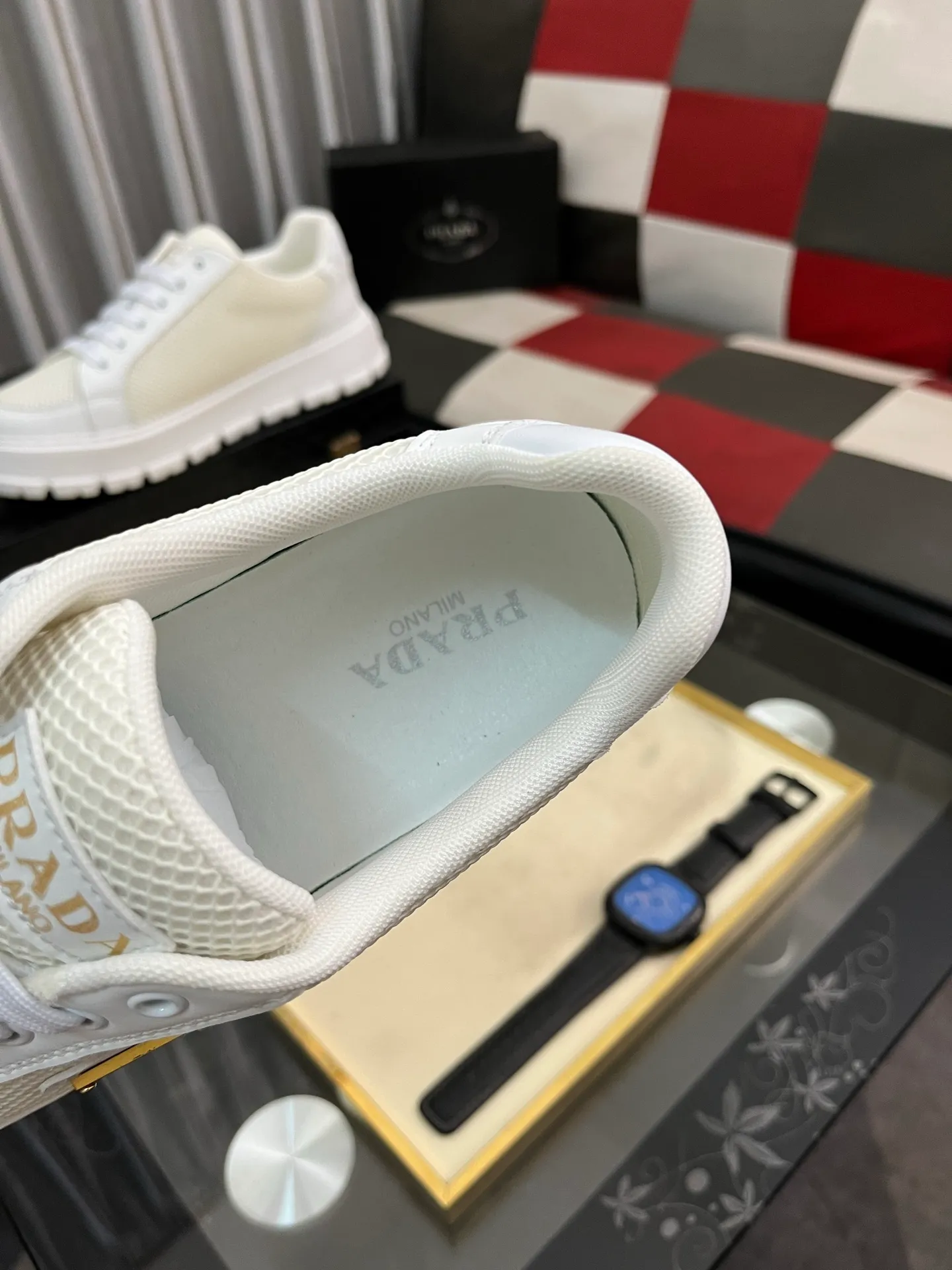 Men's Men's Shoes💰440⌚️⌚️《PRADA*》The latest and most popular casual shoes, top brand [seduce] luxury~purchasing agent, top~quality. [Strong] The upper is made of imported breathable special materials ➕ breathable feet (•) with fine workmanship. Original stylish and stylish soft rubber wear-resistant outsole, light and comfortable on the foot, size: 38-445️⃣colors available